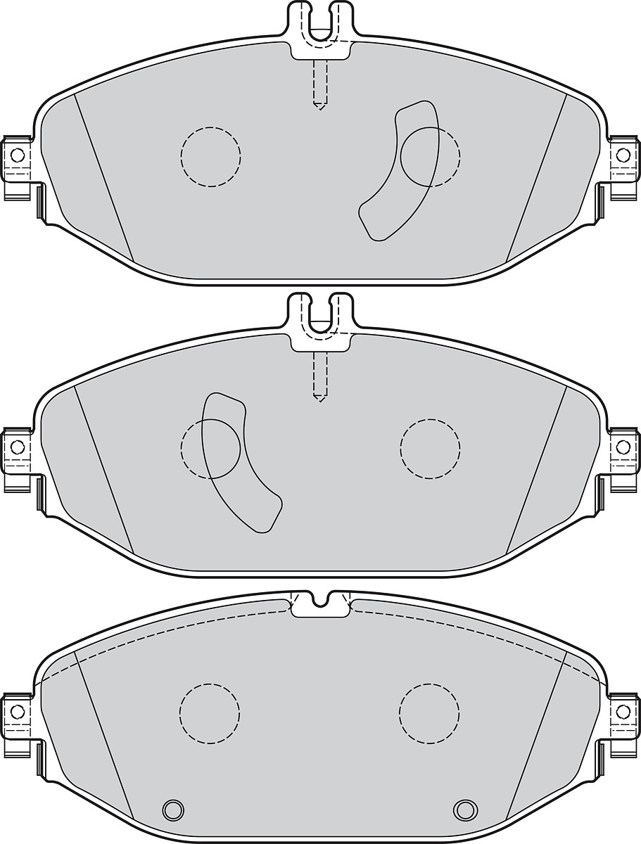 BRAKE PADS FIRST MER CLASSE C 10.14